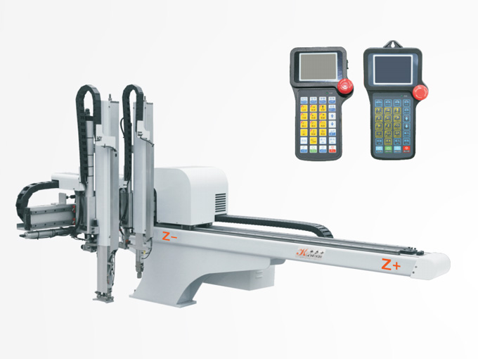 橫走式單軸伺服雙臂雙截機(jī)械手